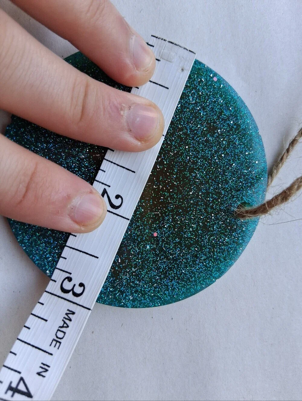 Hand Crafted sparkling teal